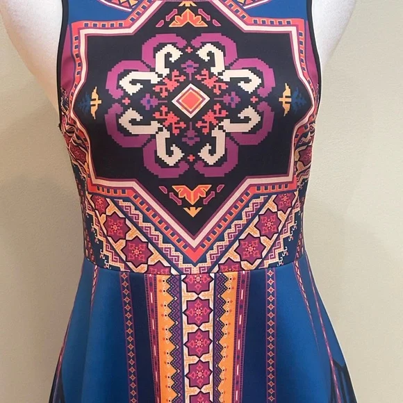 Flying Tomato | Size Large Aztec Print Sleeveless Dress - Picture 2 of 6